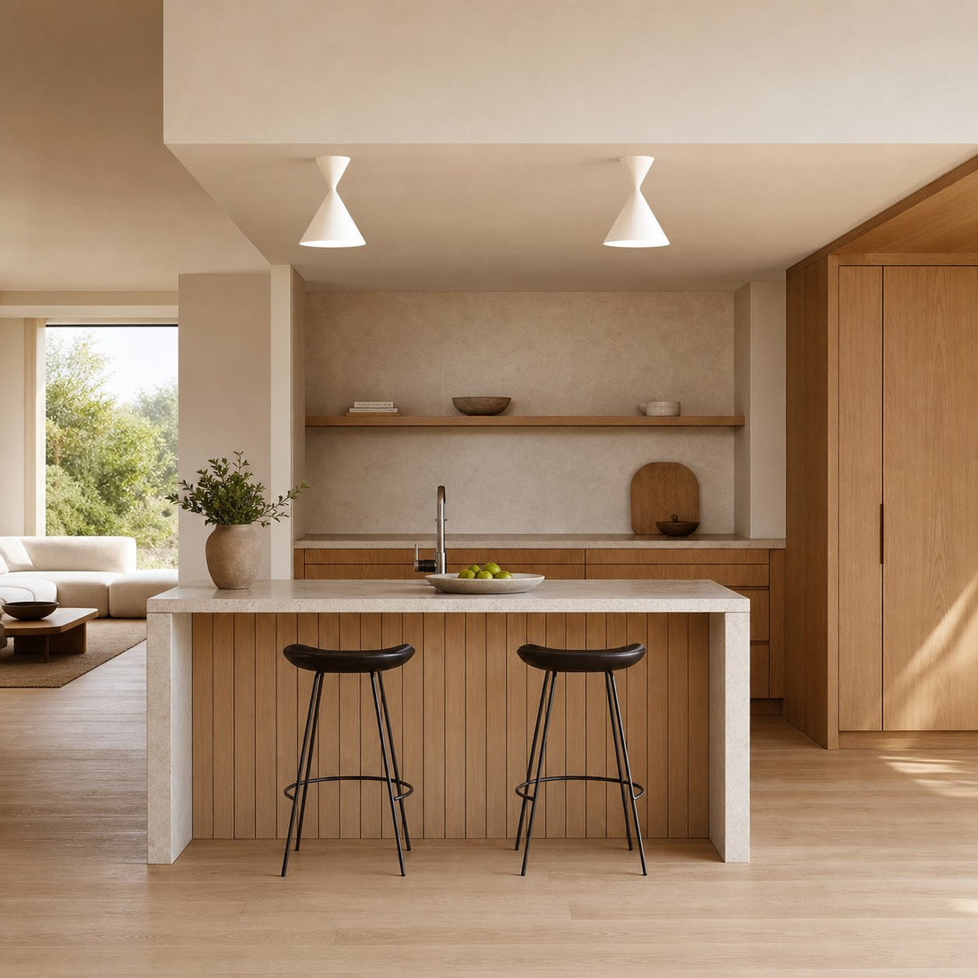 Brivana Semi-Flush Ceiling Light - Modern Home Lighting