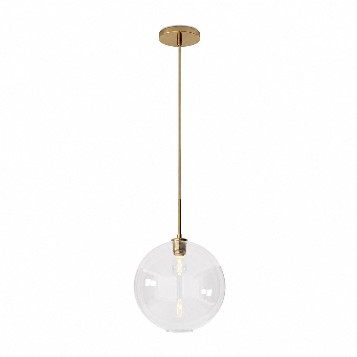 Selvion Sculptural Globe Pendant Light - Modern Glass Pendant Lamp - Sleek Design