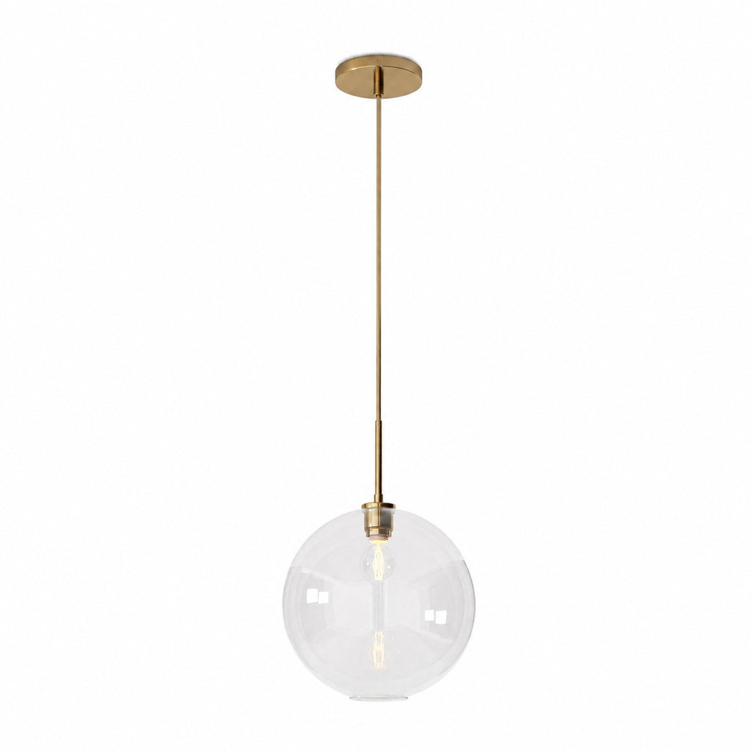 Selvion Sculptural Globe Pendant Light - Modern Glass Pendant Lamp - Sleek Design