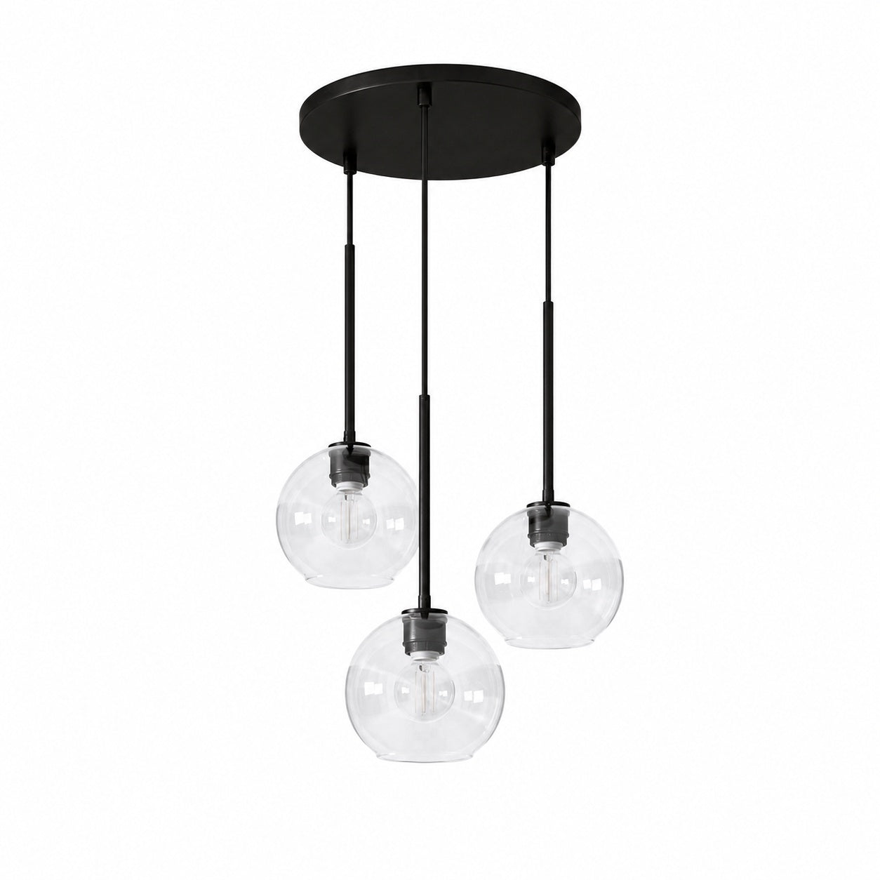 Selvion Minimalist Crystal Chandelier - Handcrafted Glass Sculptural Lighting Fixture