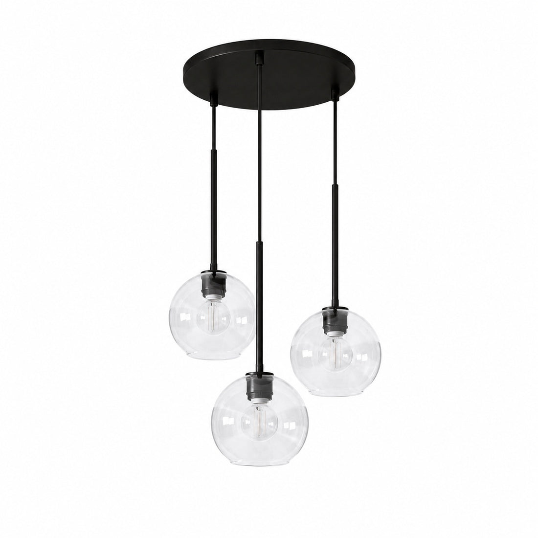 Selvion Minimalist Crystal Chandelier - Handcrafted Glass Sculptural Lighting Fixture
