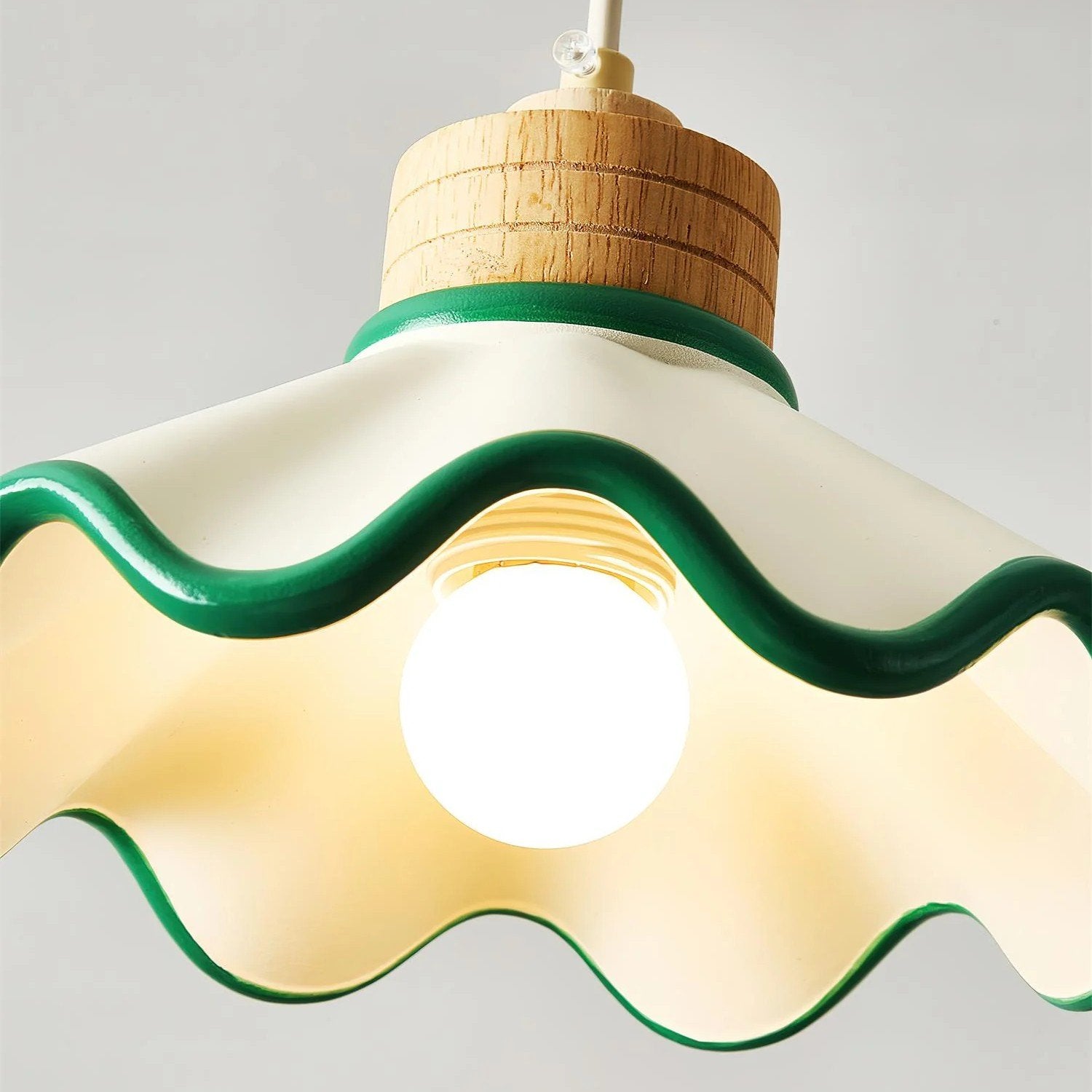 Moliro Scalloped Pendant Light - Modern Wavy Lighting for Dining Room