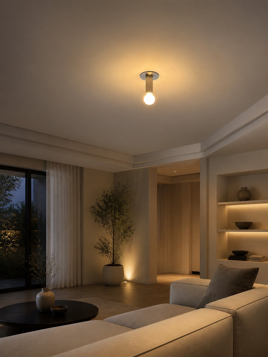 Adams Flush Mount Ceiling Lamp