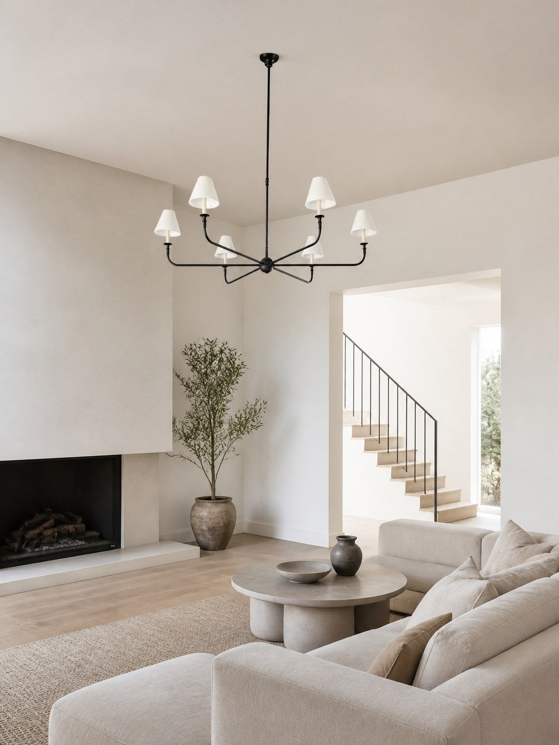 Piaf Grande Modern Industrial Metal Chandelier