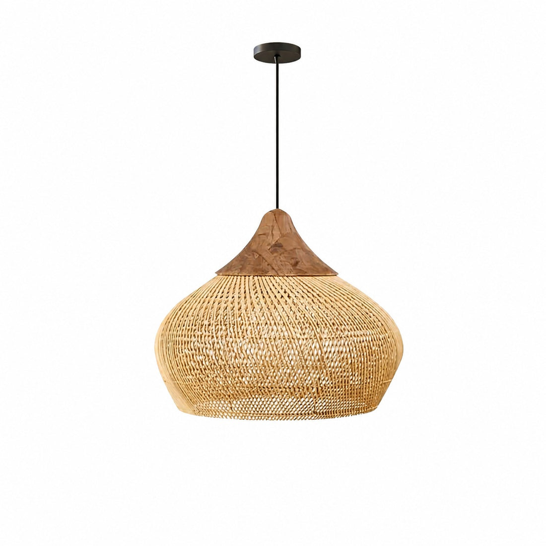 Harp Braided Rattan Pendant Lamp
