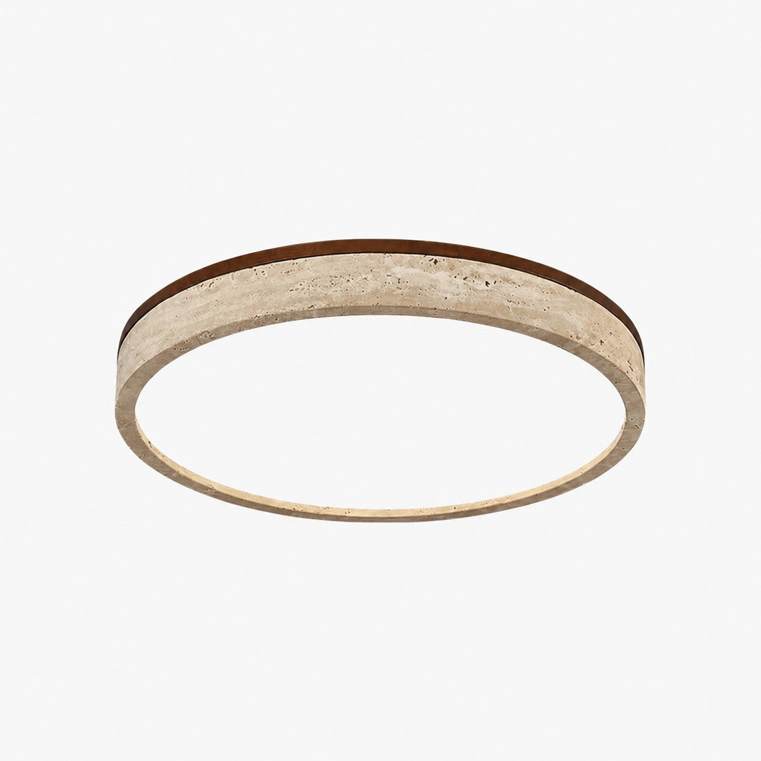 Zenthoris Travertine Ceiling Light Minimalist Flush Mount – Modern Ambient Hallway Lighting