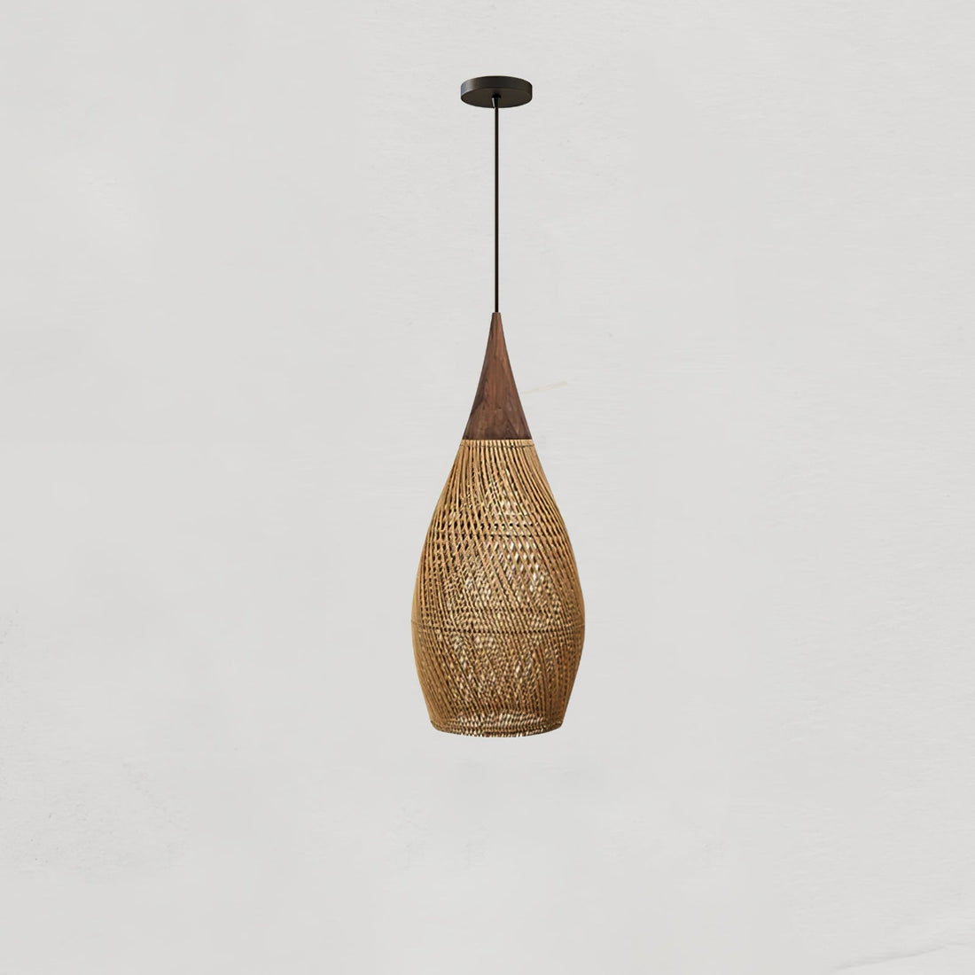 Harp Braided Rattan Pendant Lamp