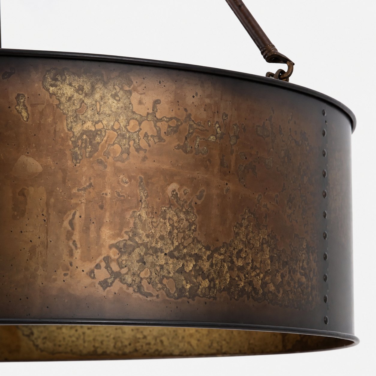 Velara Industrial Drum Shade Pendant Light – Industrial Style Hanging Fixture for Kitchen and Dining U04