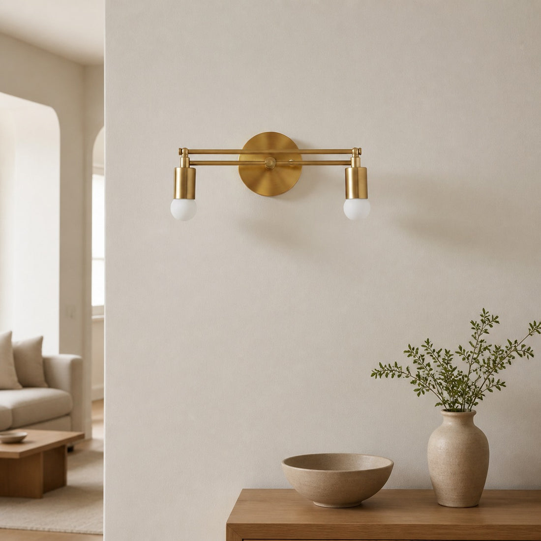 Mobilux Line Modern Vanity Light - Bathroom Wall Fixture in Art Deco Style