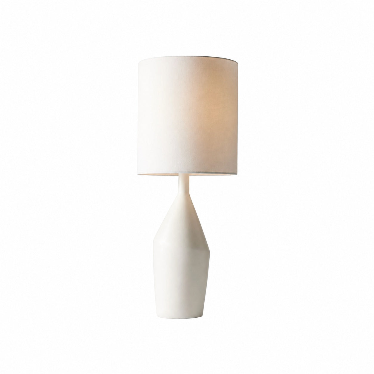 Lumo Modern Asymmetrical Table Lamp - Artistic Ceramic Body Ambient Lighting for Contemporary Home and Office