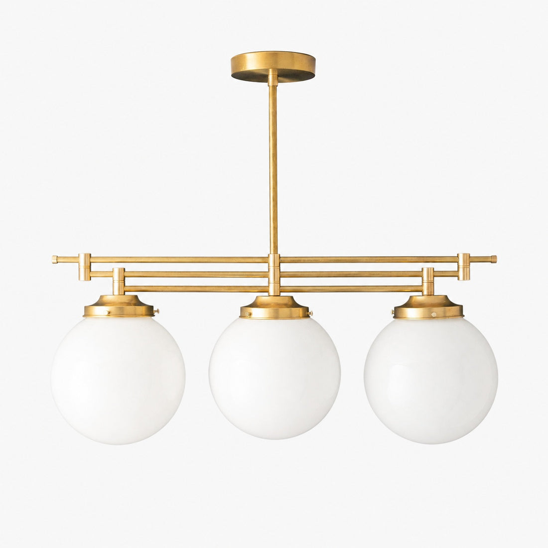 Glorica Glass Frosted Globe Pendant Light - Art Deco Hanging Light for Home