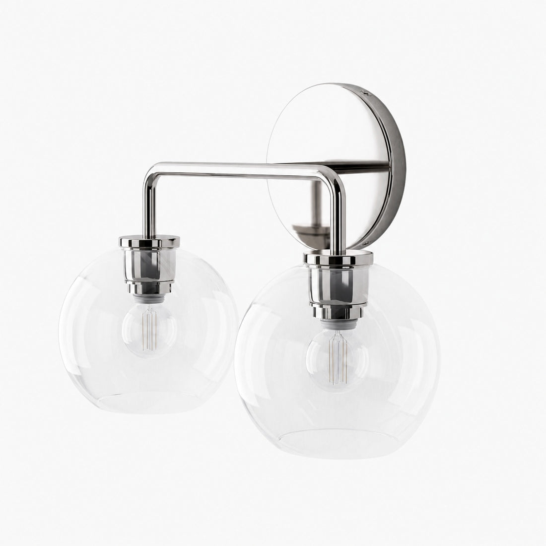 Selvion Artistic Globe Sconce Light - Handcrafted Glass Sculptural Wall Fixture