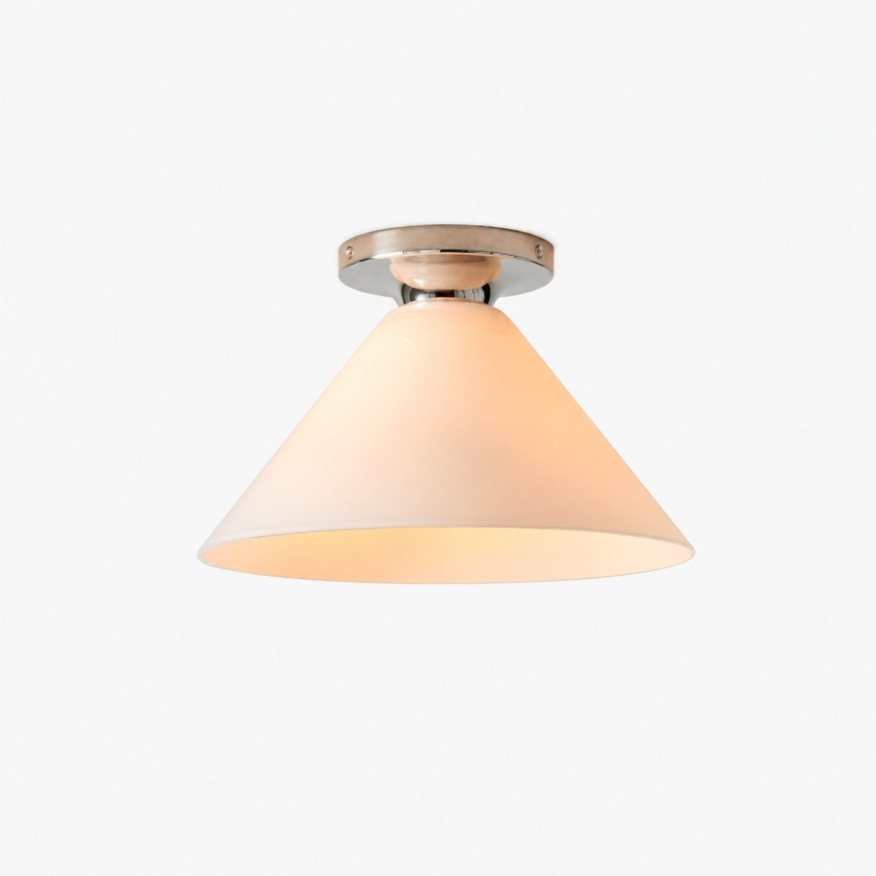 Conica Cone Flush Mount – Glass Ceiling Light for Modern Spaces
