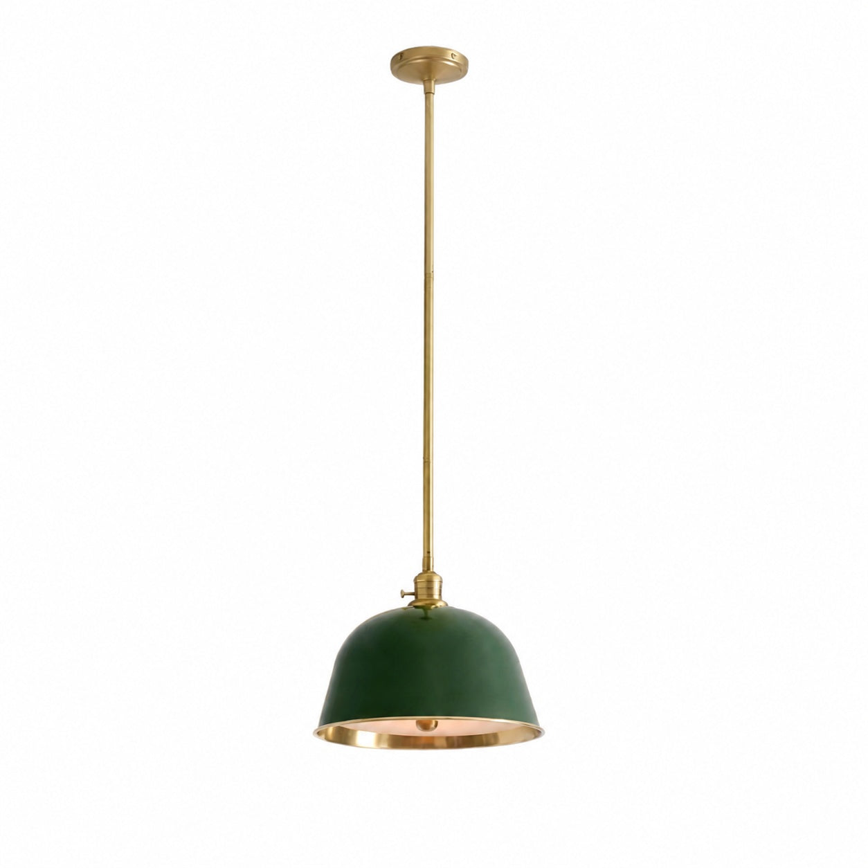 Lirra Metal Dome Pendant Light – Industrial Silhouette Lamp for Kitchens