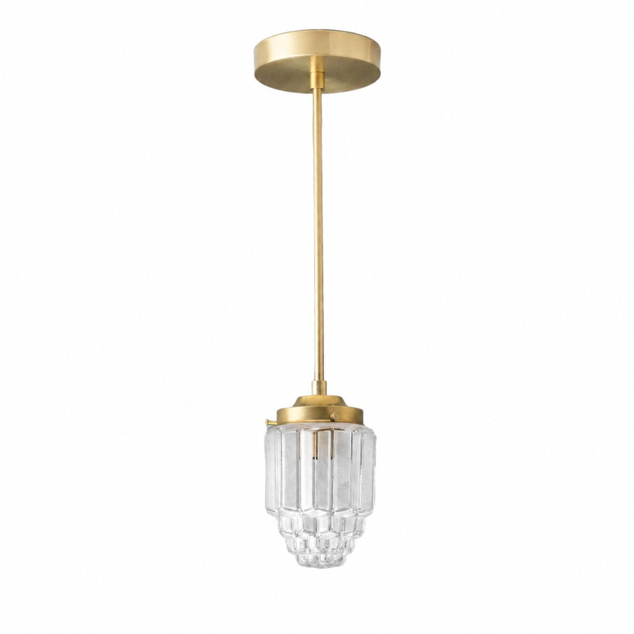 Tierlux Glass Pendant Light - Art Deco Globe Design
