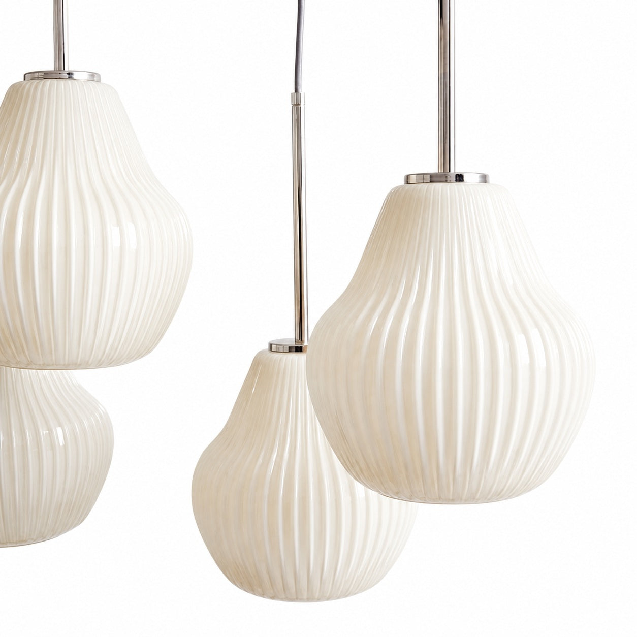 Rivrona Contemporary 7-Light Chandelier - Modern Glass Lighting for Dining Rooms