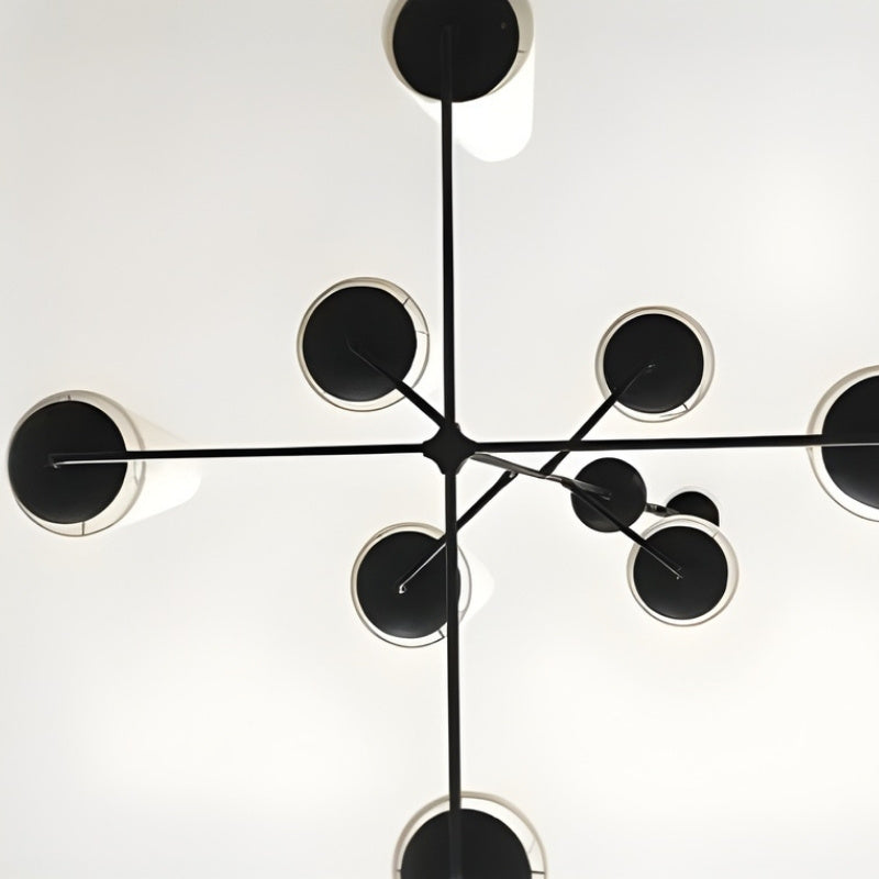 VertiFount Architectural Vertical Chandelier with Multi Light Structure for Open Interiors