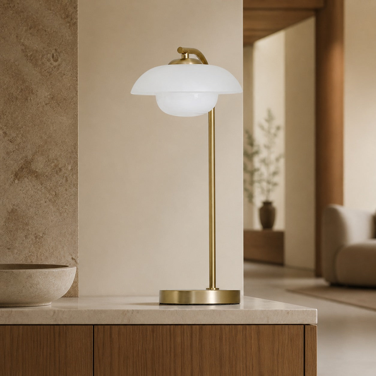 Elorina Perforated Metal Table Lamp – Modern Design