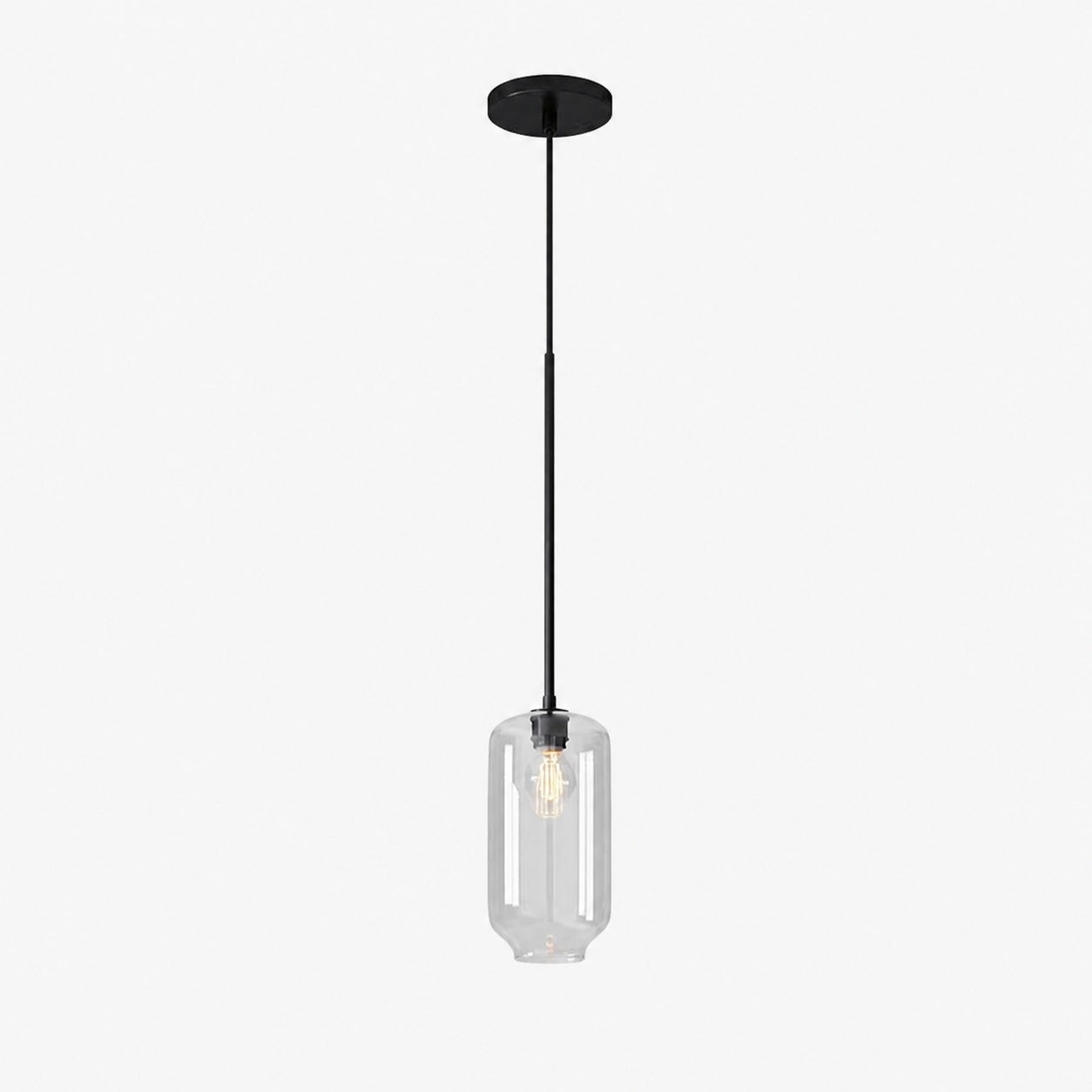 Lumivelle Pebble Pendant Light - Adjustable Glass Shade - Modern Lighting