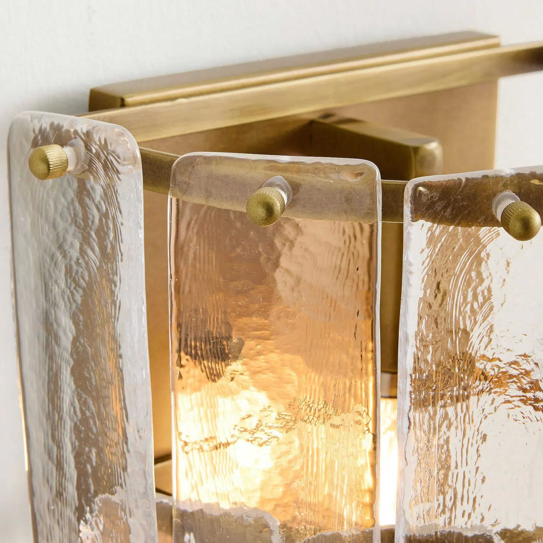 Lumvey Stylish Glass Wall Sconce - Modern Design Wall Light for Ambiance Hallways