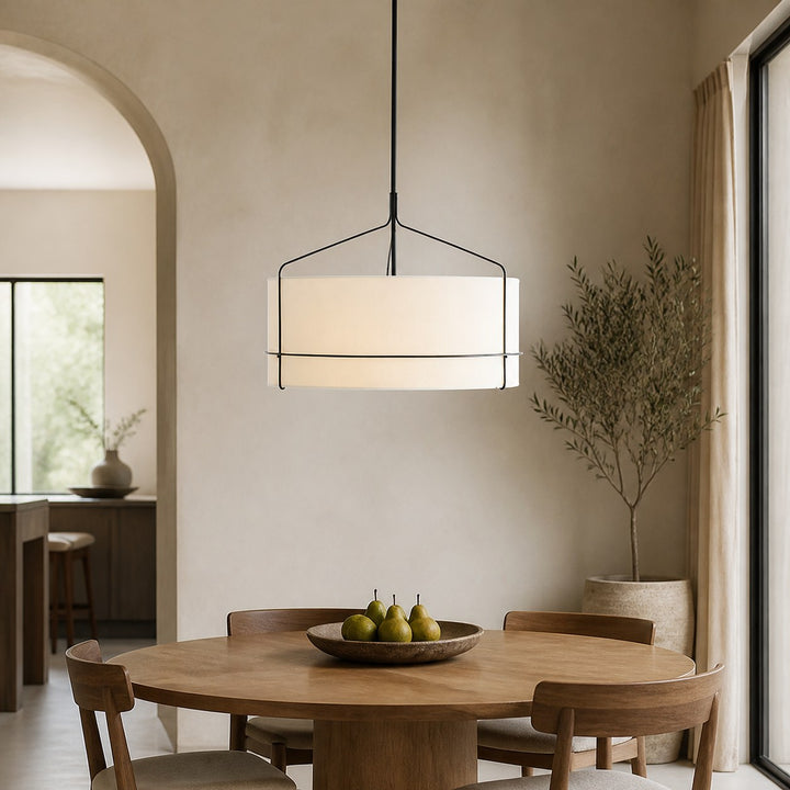Horelia Pendant - Industrial Ceiling Light with Dark Bronze Metal