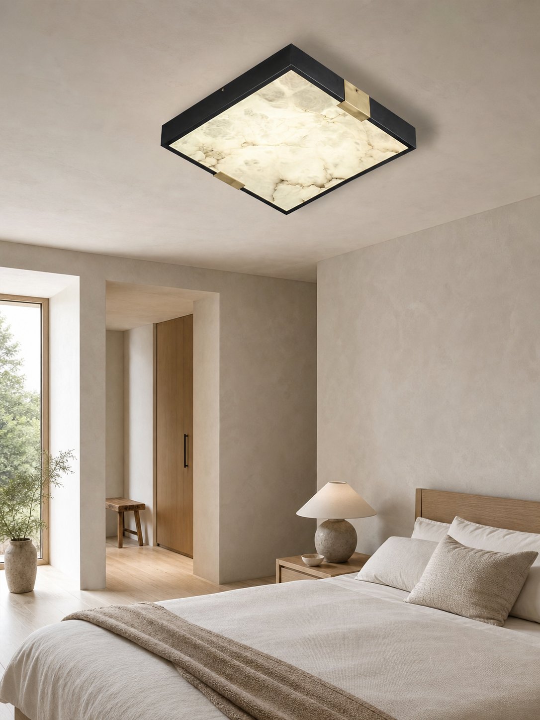 Lucien Alabaster Ceiling Light