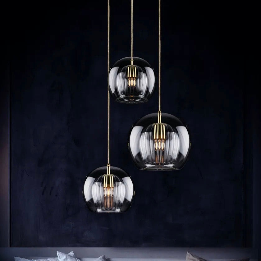 Modern Pleated Glass Pendant Light
