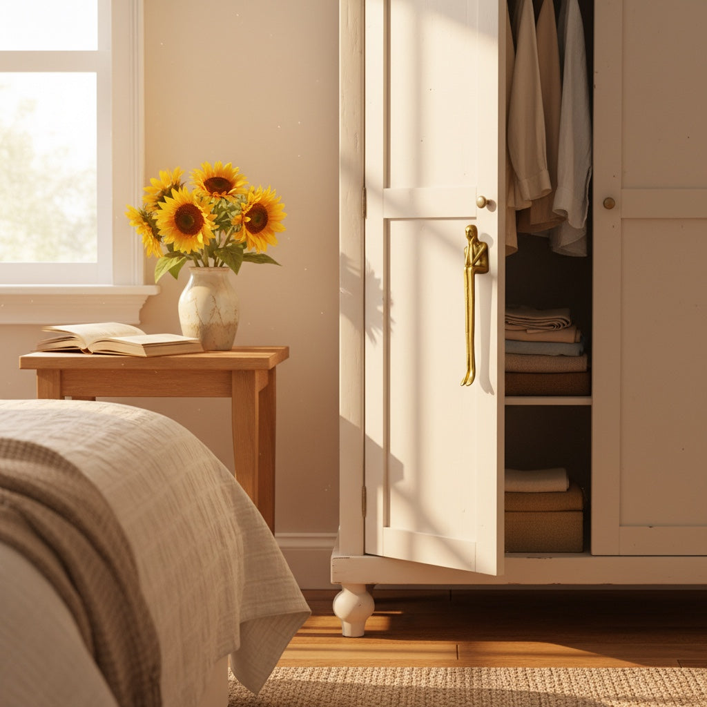 Verlitho Artful Minimalist Cabinet Handle Pull - Closet Doors Handle
