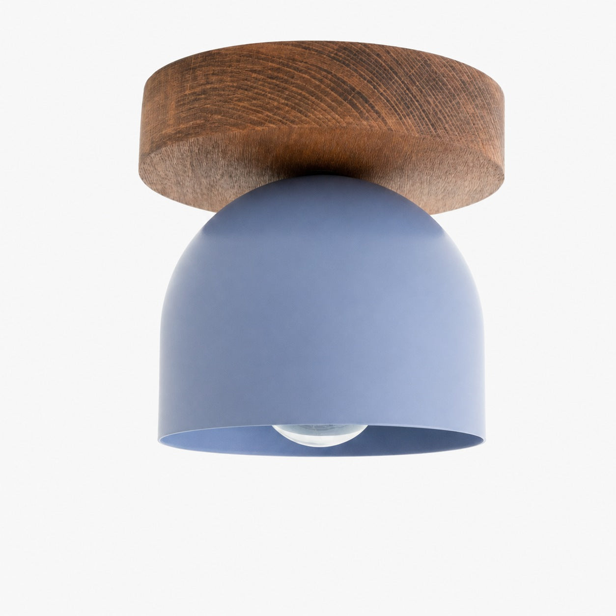 Metio Dome Modern Rustic Ceiling Light - Wooden and Metal Fusion