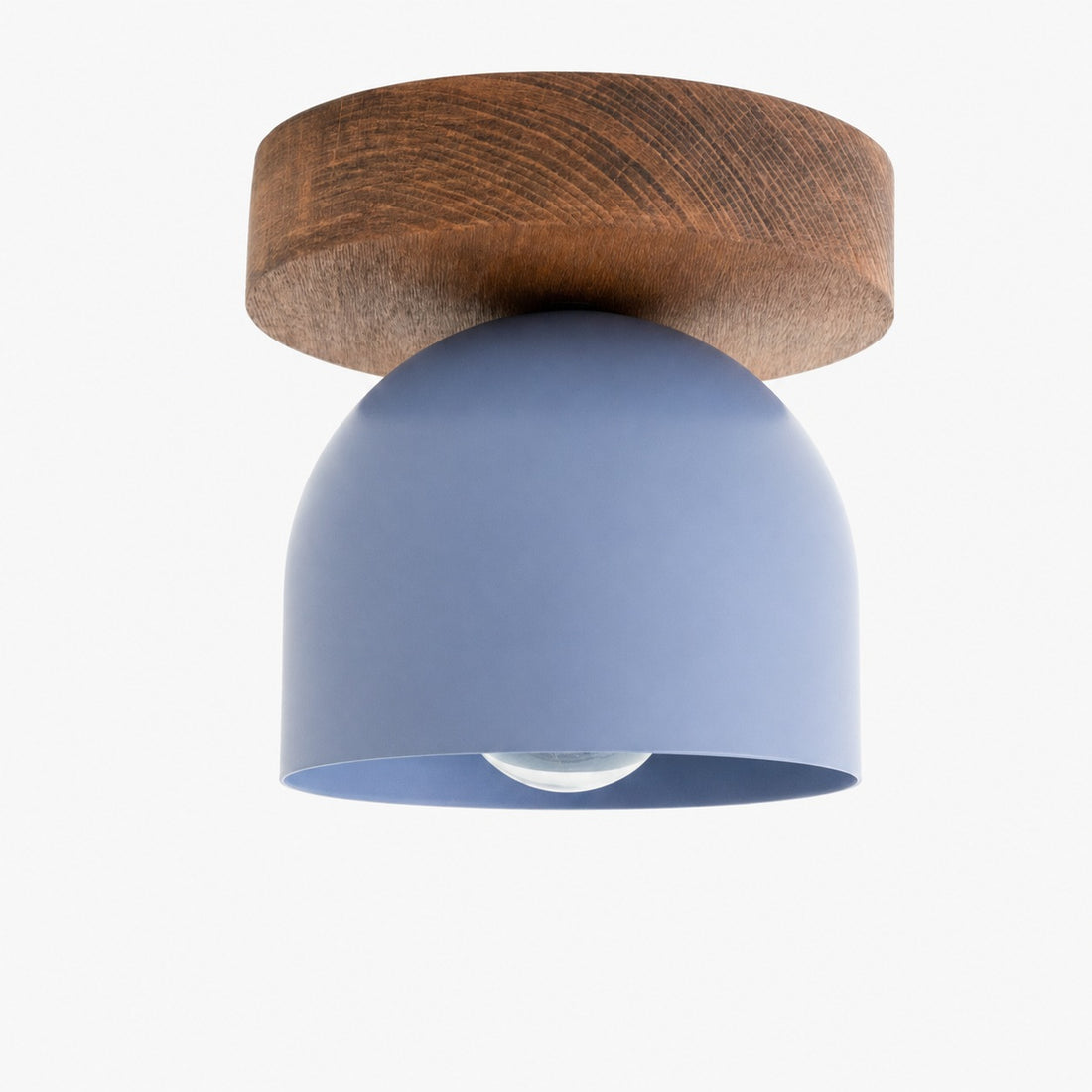 Metio Dome Modern Rustic Ceiling Light - Wooden and Metal Fusion