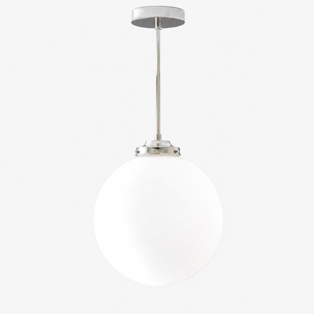 Glorica Glass 12 Inch Globe Ceiling Light - Frosted Glass Art Deco Pendant And Flush Mount
