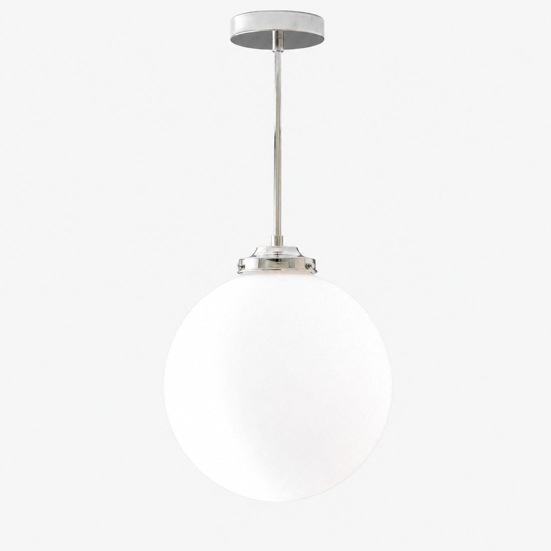Glorica Glass 12 Inch Globe Ceiling Light - Frosted Glass Art Deco Pendant And Flush Mount