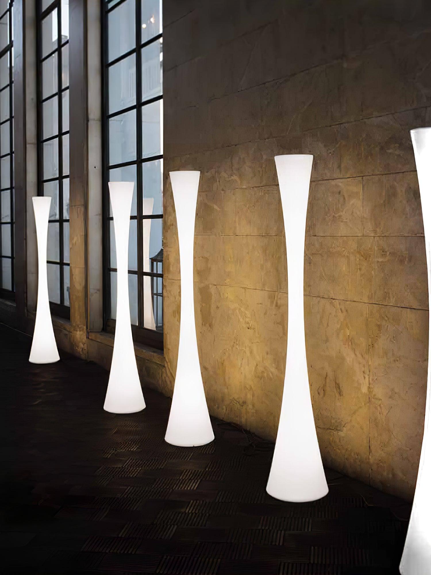 Romantic Simple White Column Floor Lamp
