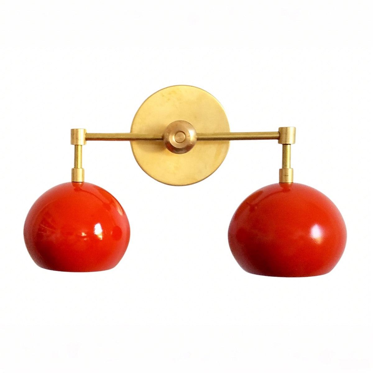 Daisy Wall Sconce - Double Globe Bubble Metal Multicolor Bath Light