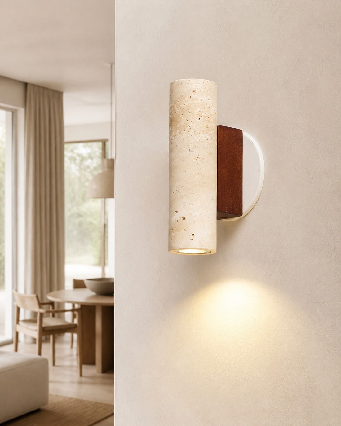 Modern Sculptural Metal Wall Lamp – Minimalist Sconce for Bedroom Living Room Hallway