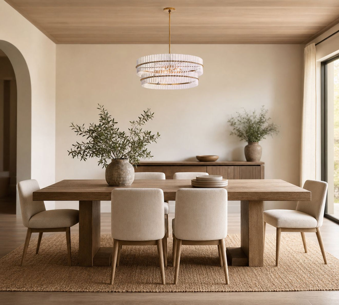 Lumora Crystal Pendant Light – Elegant Tumbled Brass & Cut Glass