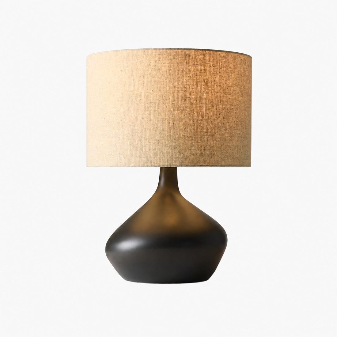 Lumo Modern Asymmetrical Table Lamp - Artistic Ceramic Body Ambient Lighting for Contemporary Home and Office