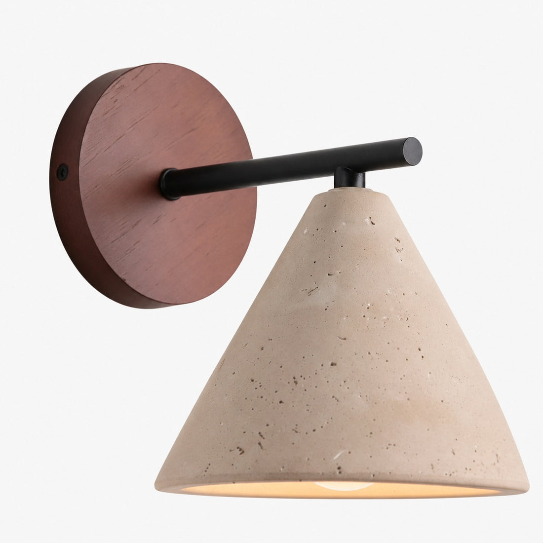 Travira Wall Light Natural Travertine Texture Accent – Modern Wall Light for Hallways and Bathrooms