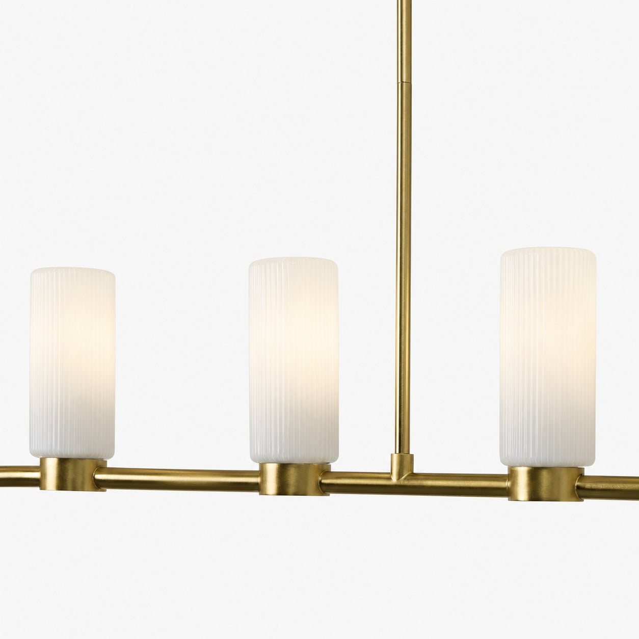 Rivora Fluted Glass Chandelier – Elegant Ribbed Lasting Design