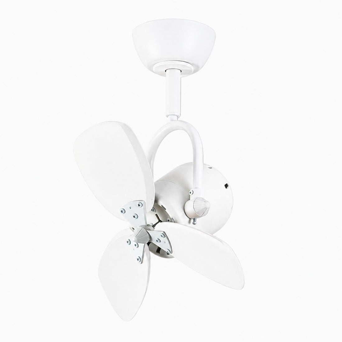 Fixed compact fan in white