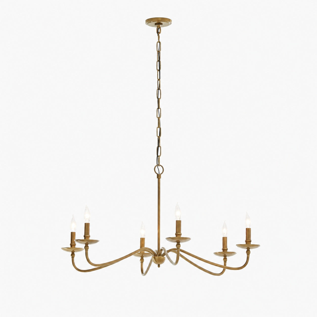 Rowan Timeless Iron Candle Design Chandelier - Industrial Interior Lighting For Bedroom