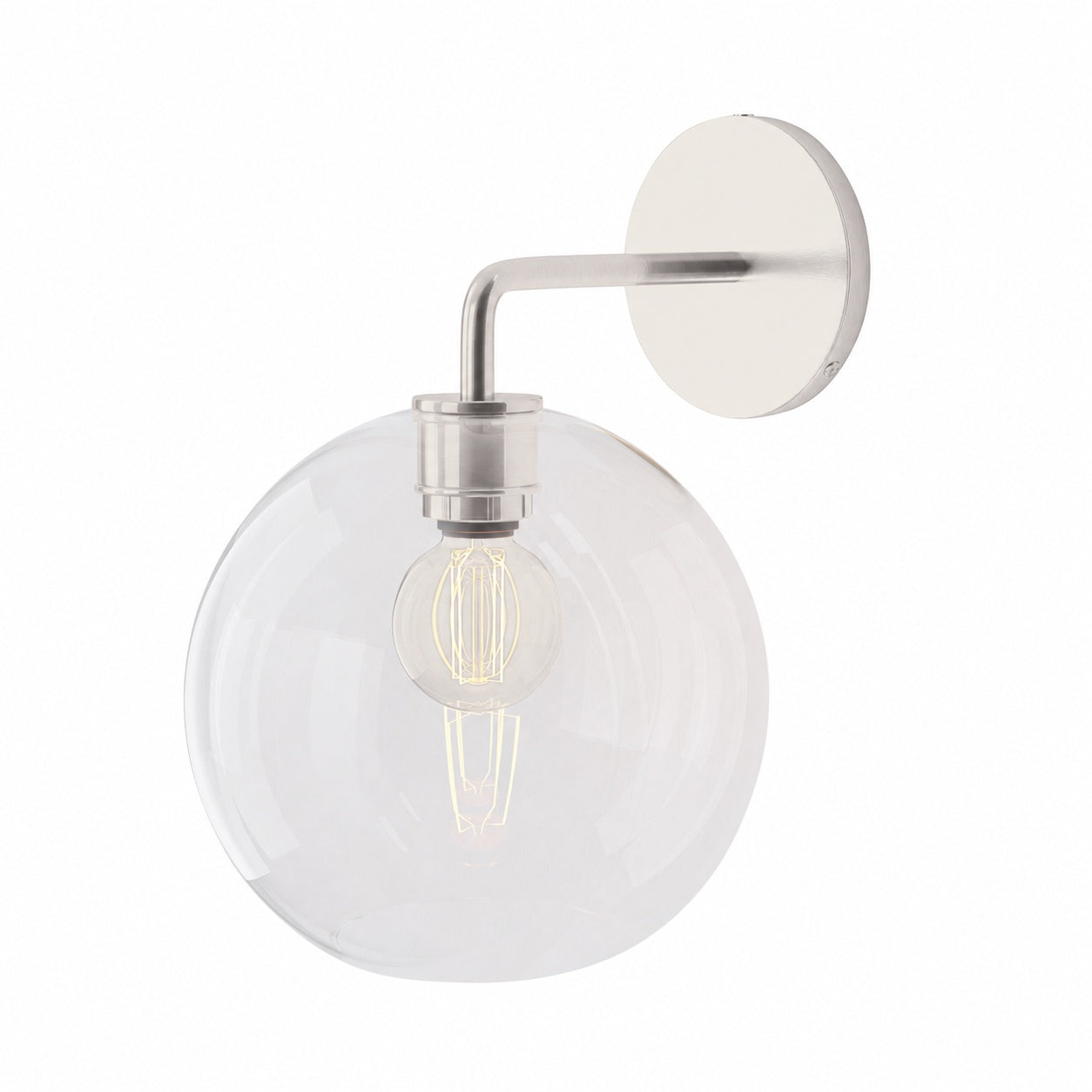 Selvion Artistic Globe Sconce Light - Handcrafted Glass Sculptural Wall Fixture