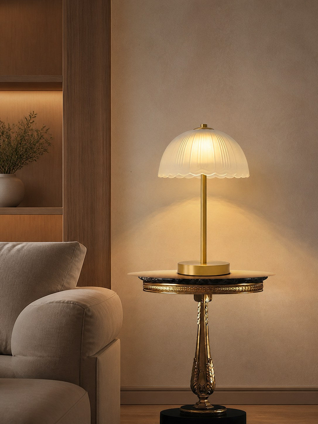 Small Umbrella Table Lamp