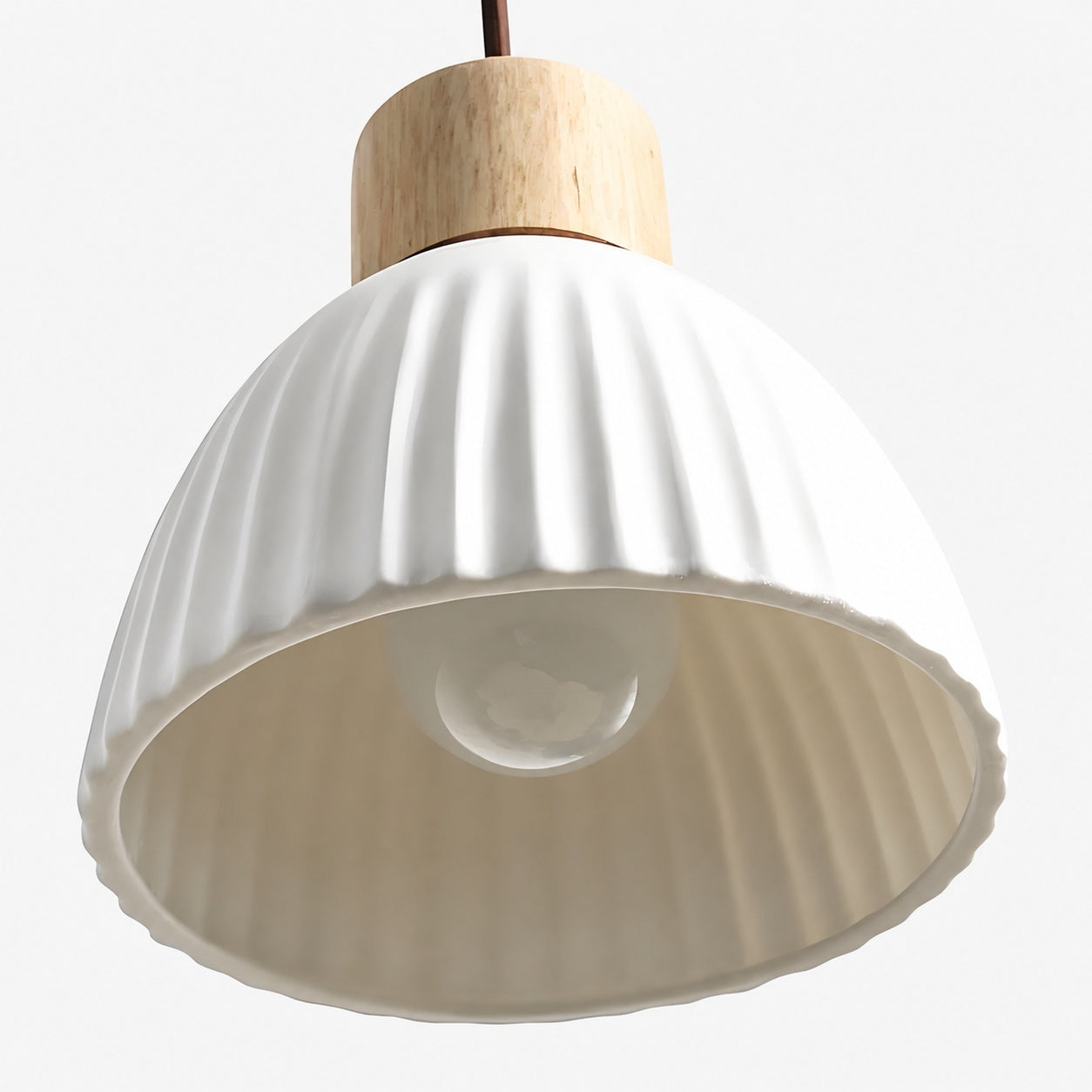 Cerawooda Modern Pendant Light - Clean Circle Silhouette for Living Area