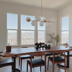 Alessora Brass Milk Glass Chandeliers- Great for Covered Outdoor Areas