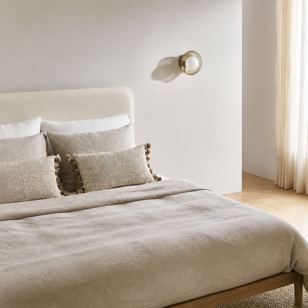 Elorina Sconce Wall Light - Textured Metal or Glass Shade