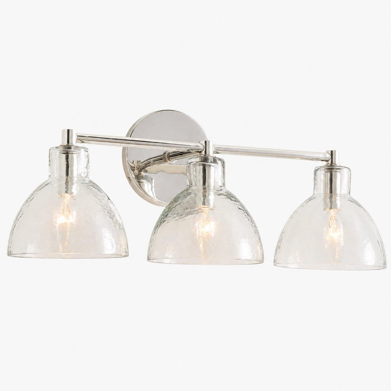 Glavira Recycled Glass Double Sconce - Indoor Brass Wall Lighting