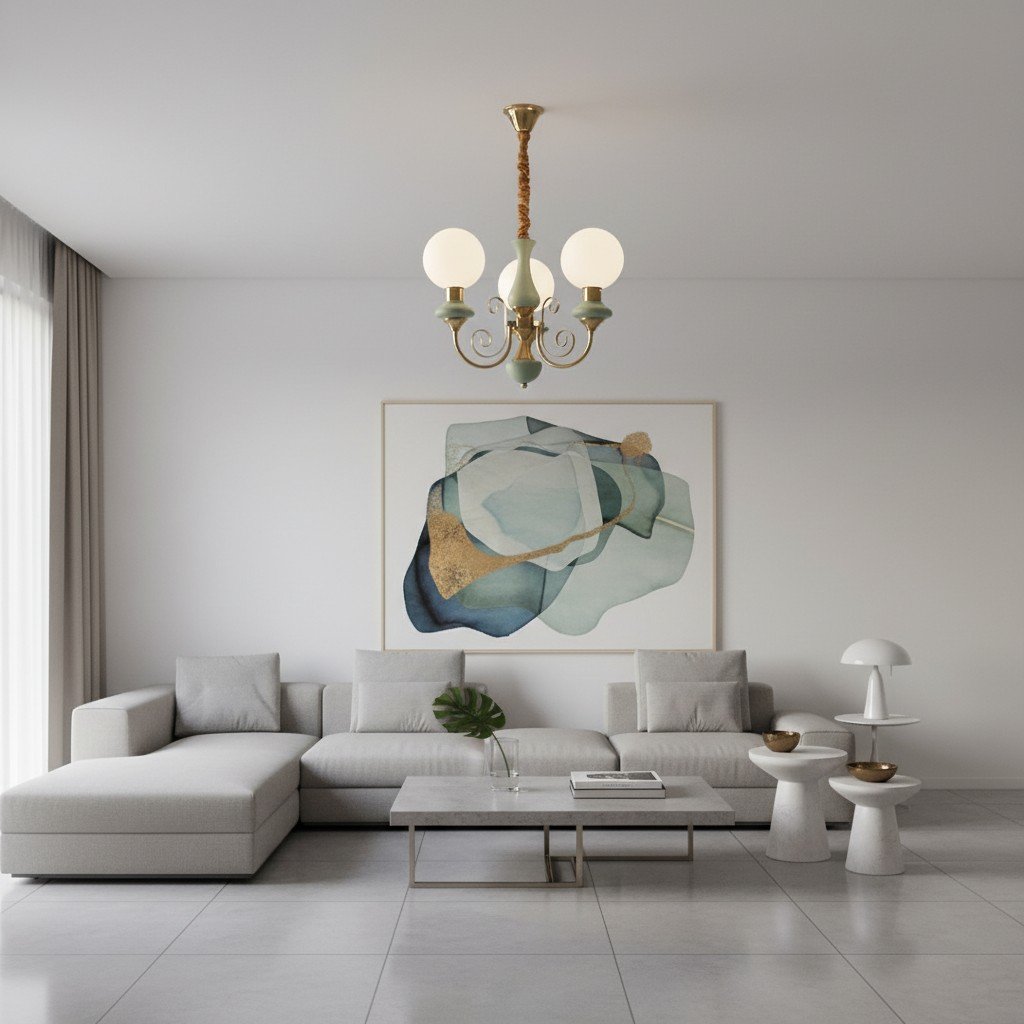 Radiara Chandelier - Layered Stone Disc Design Modern Luxury Style for Dining Room and Living Area