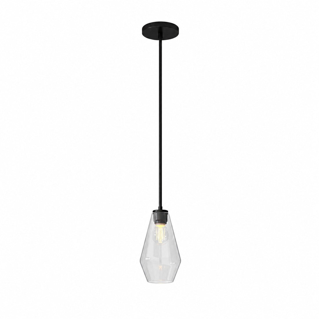 Merin Transparent Glass Sculpture Geometric Chandelier
