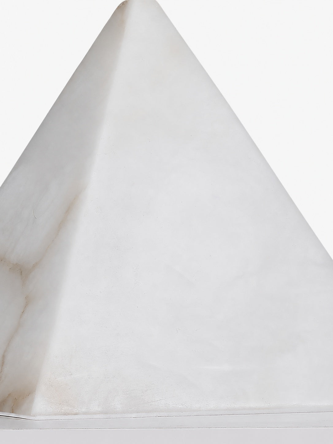 Alabaster Pyramid Table Lamp